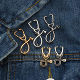 Doctor Nurse Stethoscope Brooch