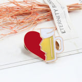 Broken Heart Wine Bottle Brooch
