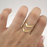 2019 New Fashion Boho Double Lines Rings