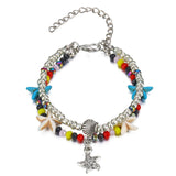 Shell Starfish Turtle Beads Anklets