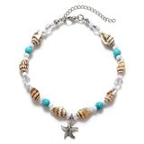 Shell Starfish Turtle Beads Anklets