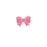 Brooch Pins Girl Cosmetics Lipstick Bow Love Wings Purple
