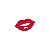 Lipstick Lip Love Heart Cherry Mini Brooch